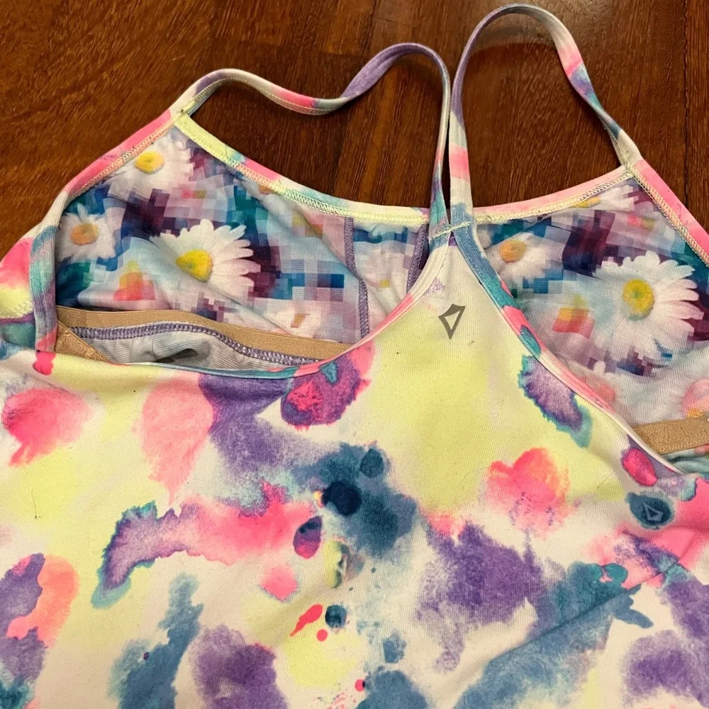 Ivivva strappy bright multicolor activewear tank set